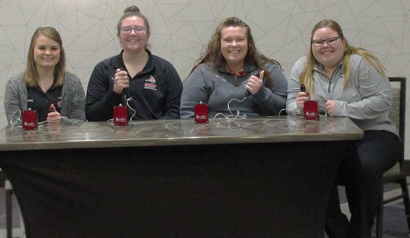 Picture of the 2019 UWRF team in the National ATA Quiz Bowl Competition