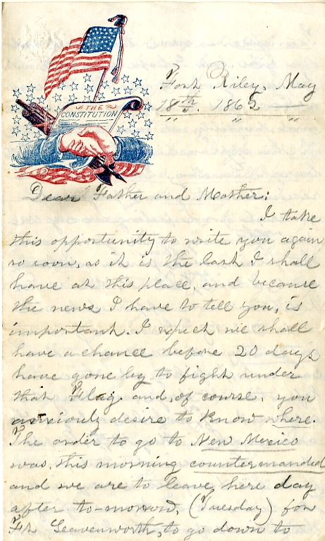 Levings letter 5-18-1862