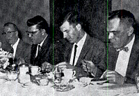1st Ag division banquet 1960 L-R Arnold Cordes, Elmer White, Ed Pronschinski and Richard Delorit