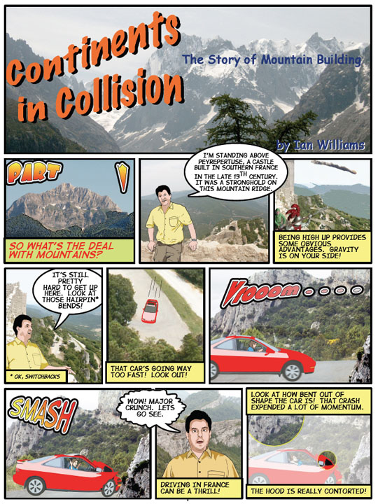Cartoon Textbook “Continents in Collision”