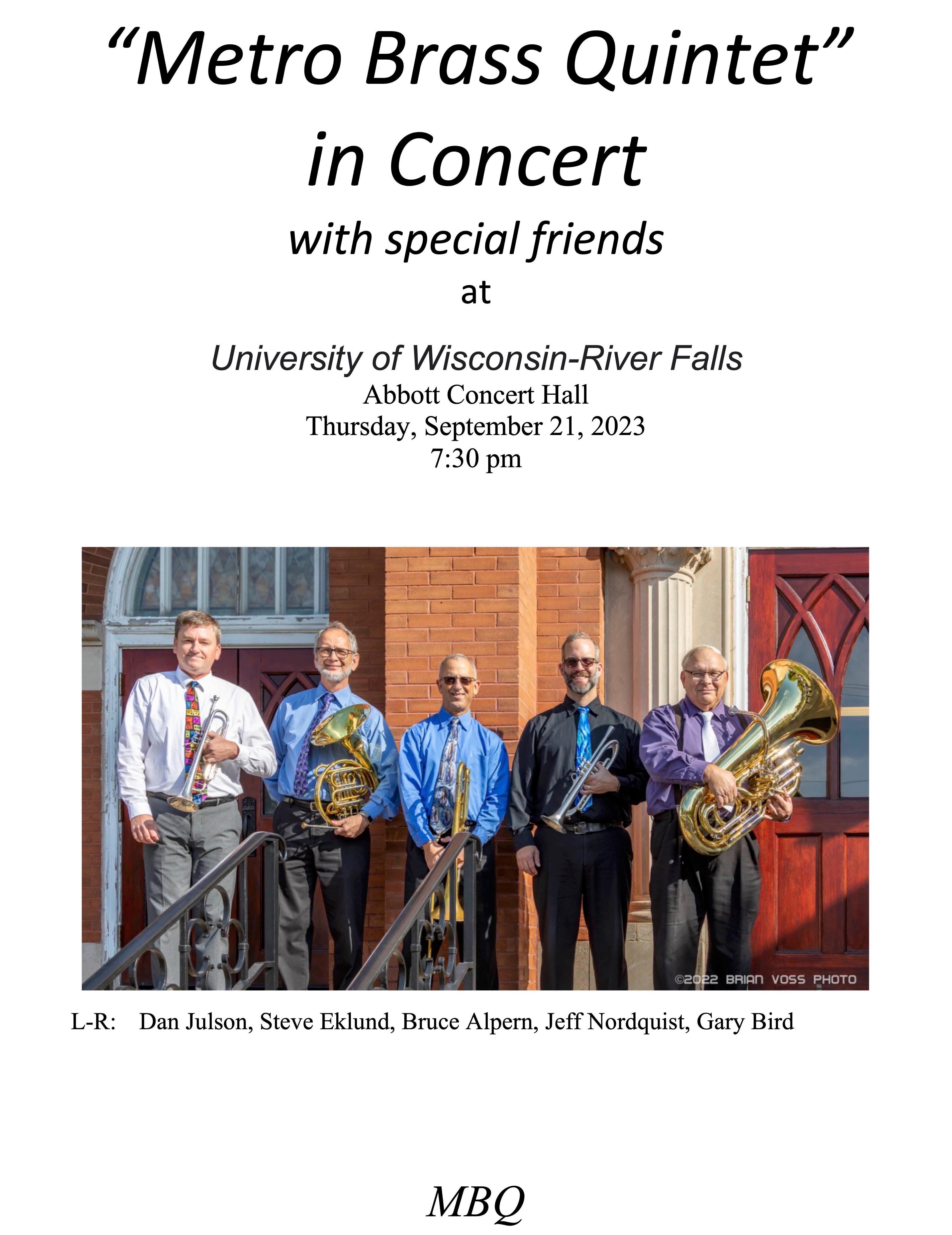 River Falls Brass Biography  University of Wisconsin River Falls