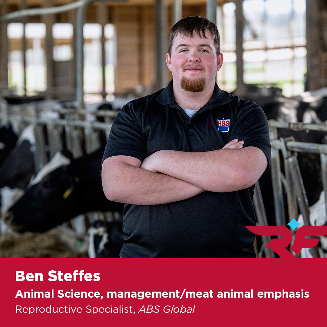 Ben Steffes, Animal sciences with a management/meat animal emphasis