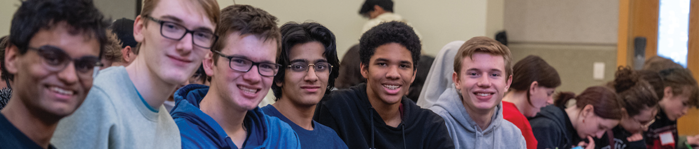 students at Science Olympiad competition