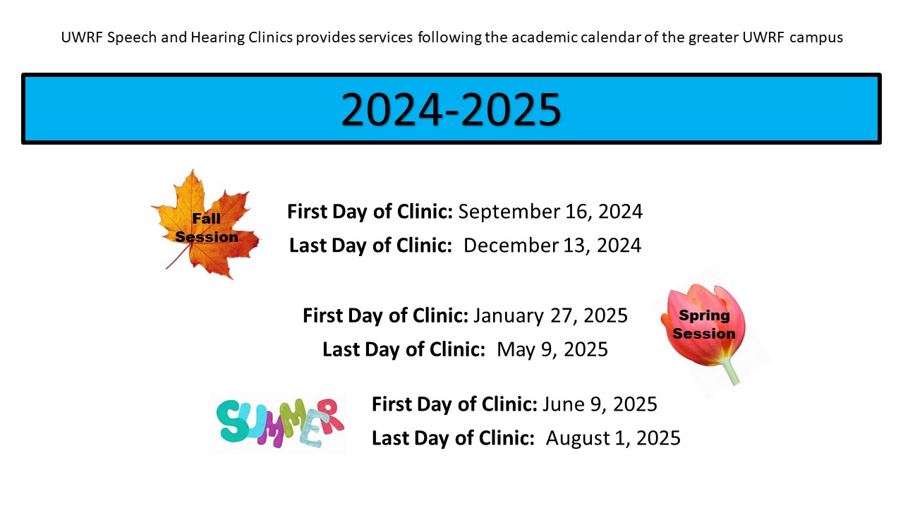 2024 -2025clinic schedule